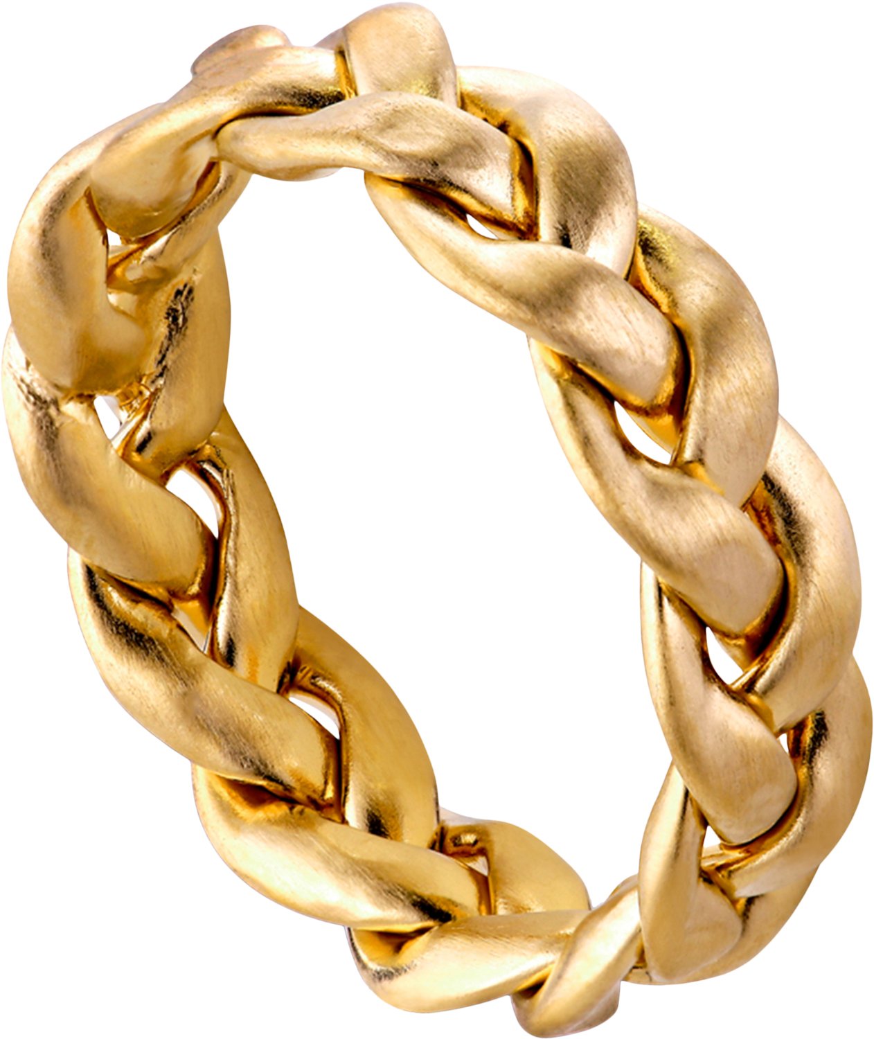 Big Braided Ring, Goldplated Sterling Silver fra Jane Kønig hos Magasin 5715180022913