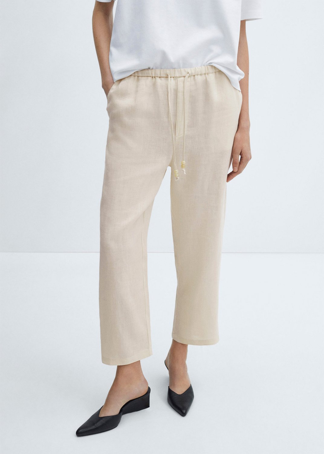 % Linen Trousers fra Mango hos Magasin 8447034630230
