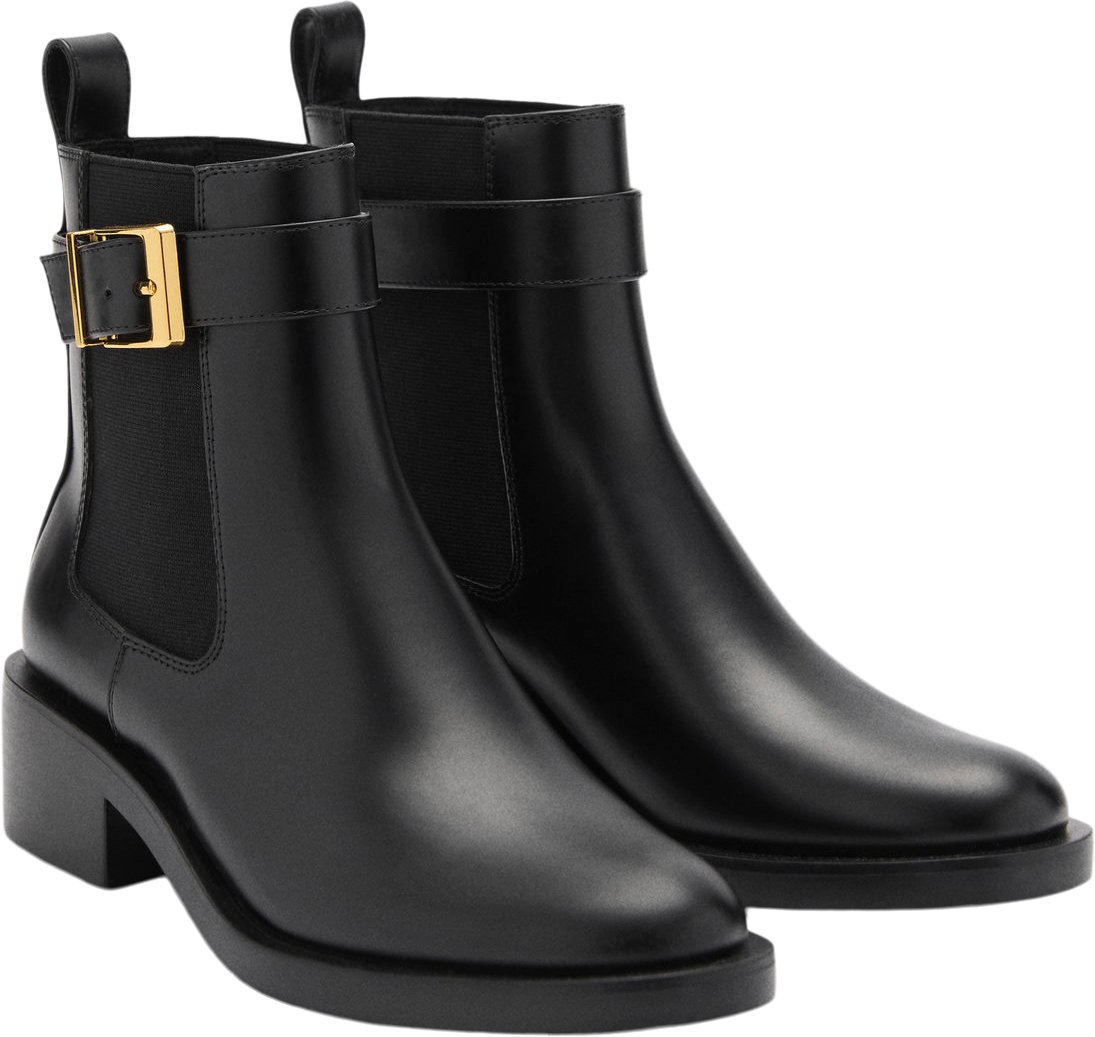 Ankle Boots With Elastic Panel And fra Mango hos Magasin 8447144877488