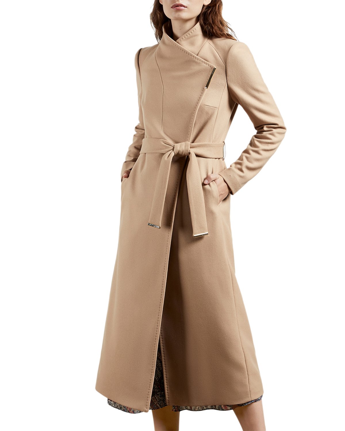 Rosell Long Length Wool Wrap Coat fra Ted Baker hos Magasin 5059489835929