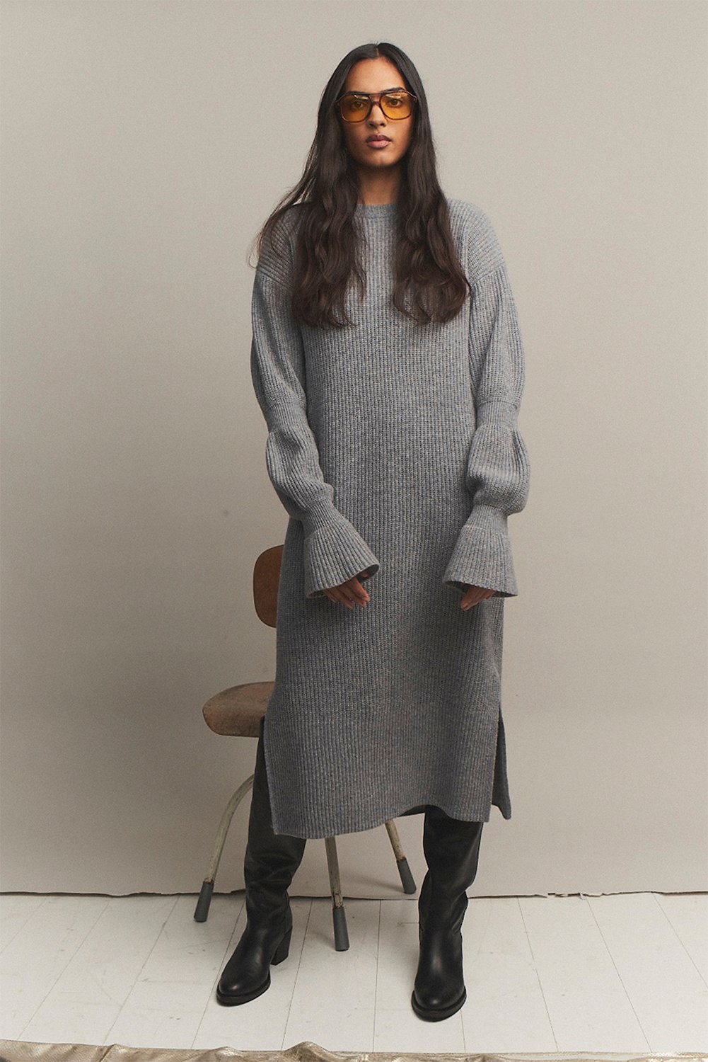 Carmen Drape Dress fra Designers Remix hos Magasin 5712734704882