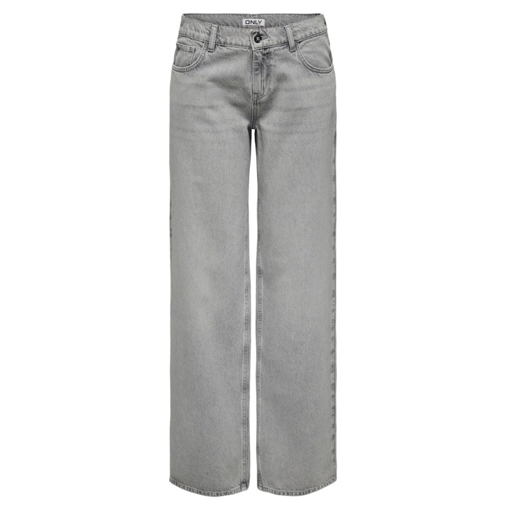 Dame Jeans Onlbrenda  Light Grey Denim fra Only hos Klædeskabet.dk 5715606561125