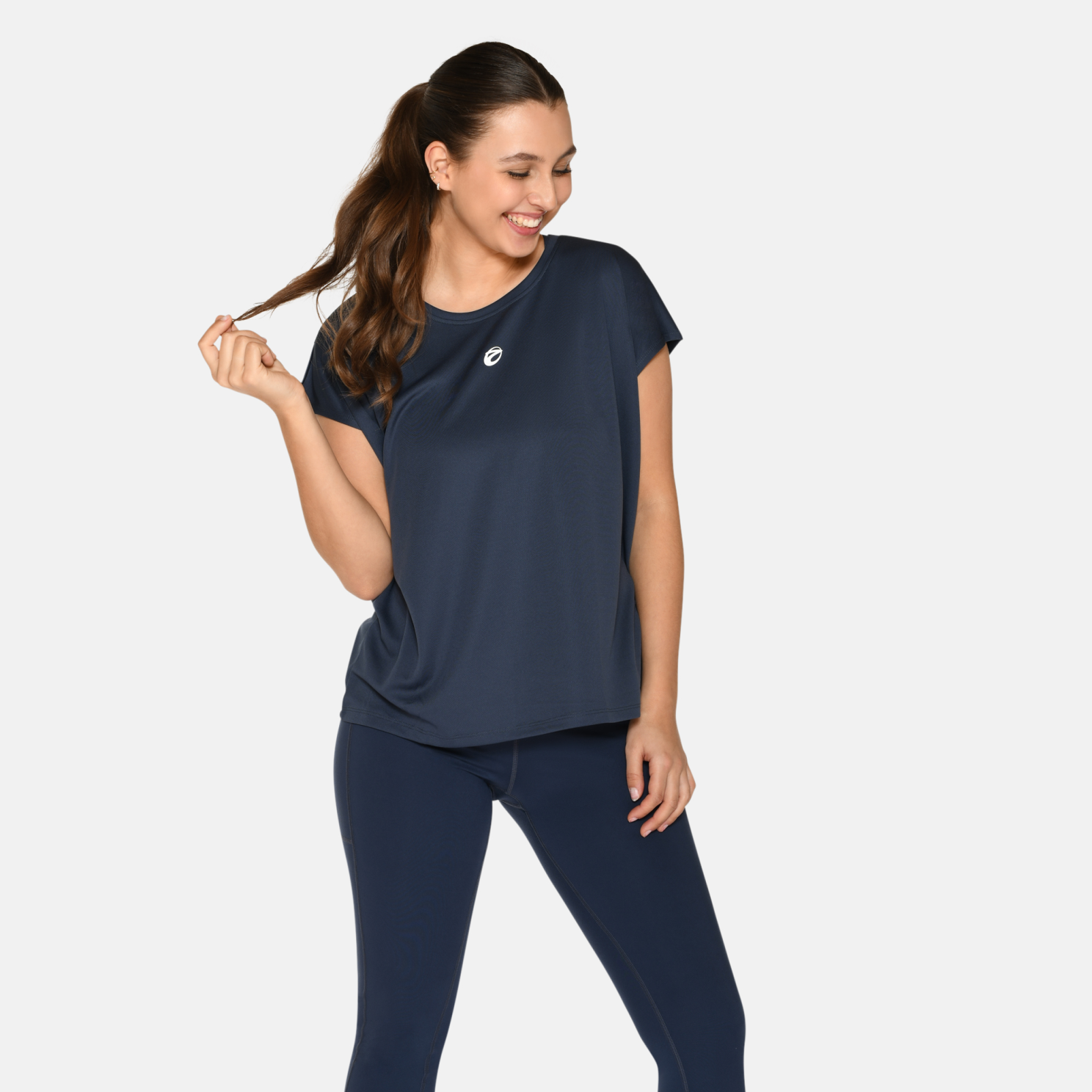 Dame ænings Shirt  Navy fra Zebdia hos dansk.dk 5708247617030