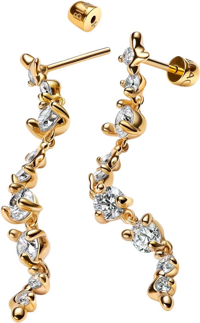 Arctic Earring Large Gold fra Maria Black hos Magasin 5712071854110