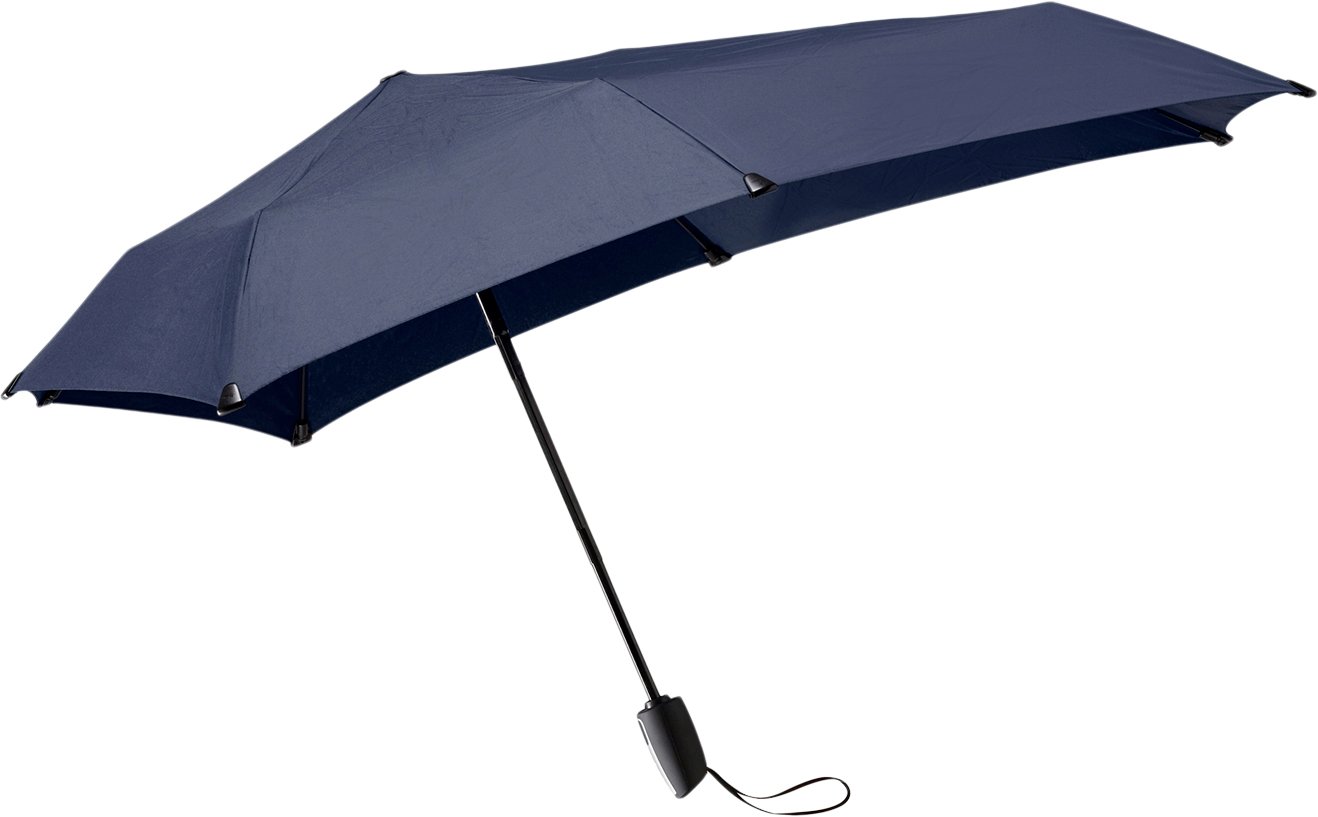 Mini Automatic Foldable Storm Umbrella Midnight Blue fra Senz hos Magasin 8712665023905