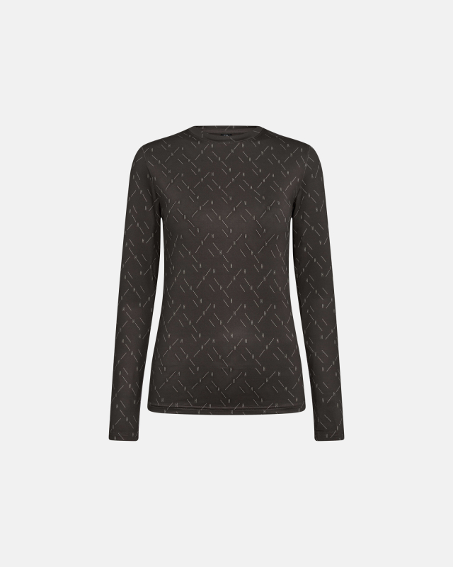 Bluse "logo" | Polyester | Brun fra Hype The Detail hos Intimo.dk 5701586115908