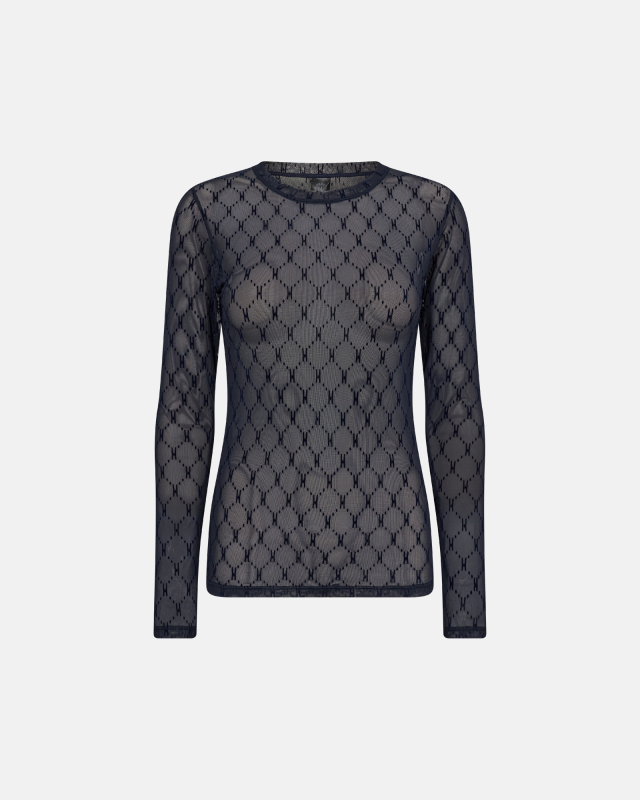 Bluse "mesh" | Polyamid | Navy fra Hype The Detail hos Intimo.dk 5701586141594