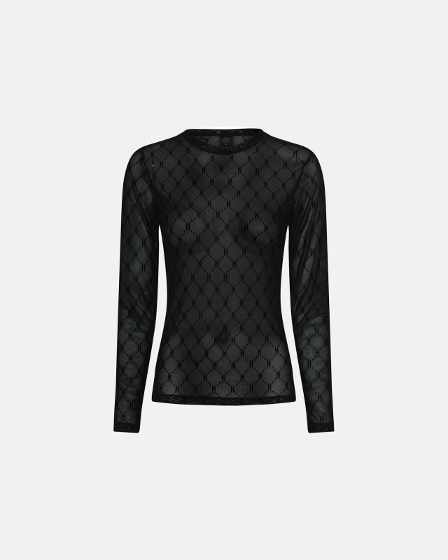 Bluse "mesh" | Polyamid | Sort fra Hype The Detail hos Intimo.dk 5701586044307