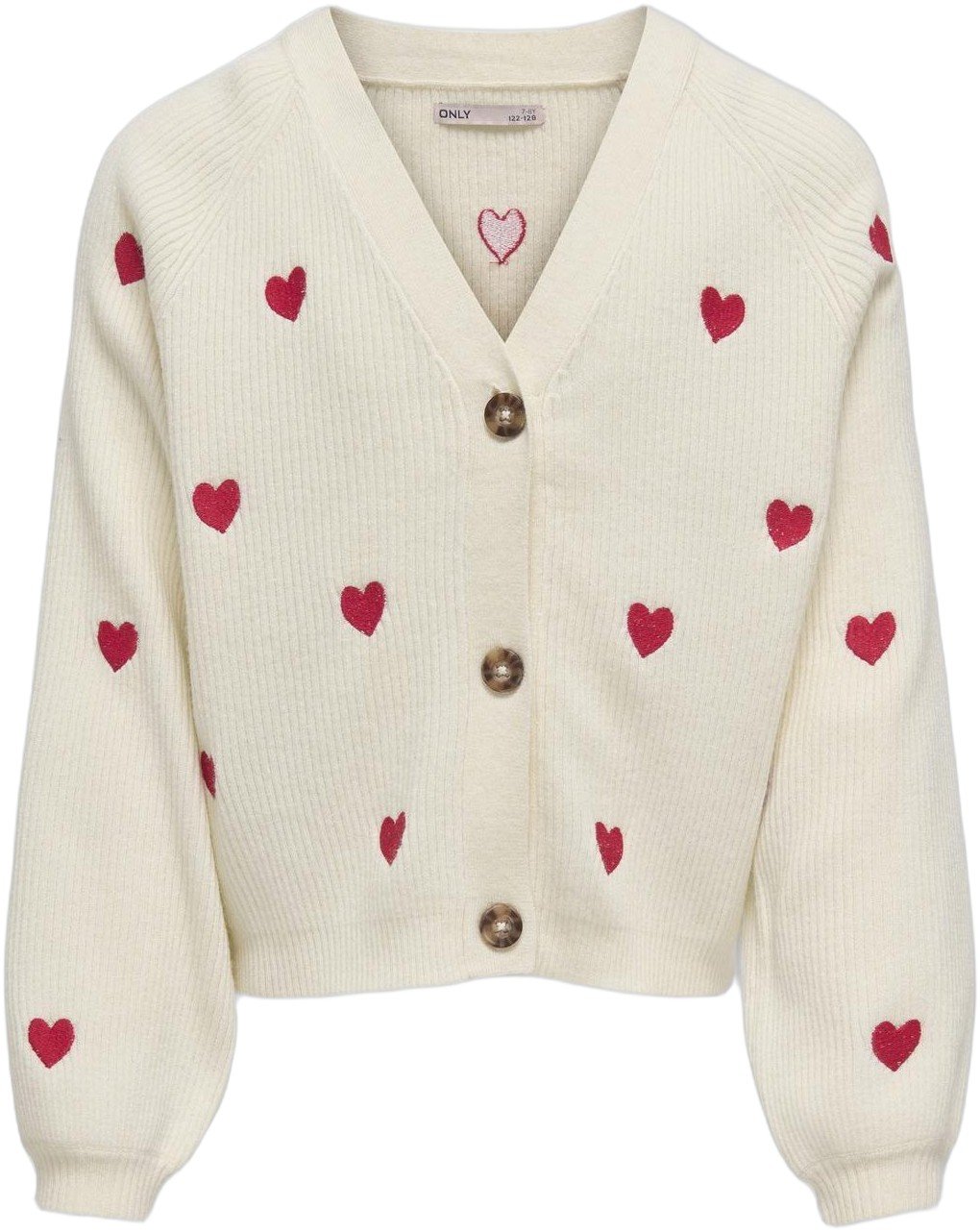 Kogdana Life Heart Vneck Cardiga fra Only hos Magasin 5715678092466