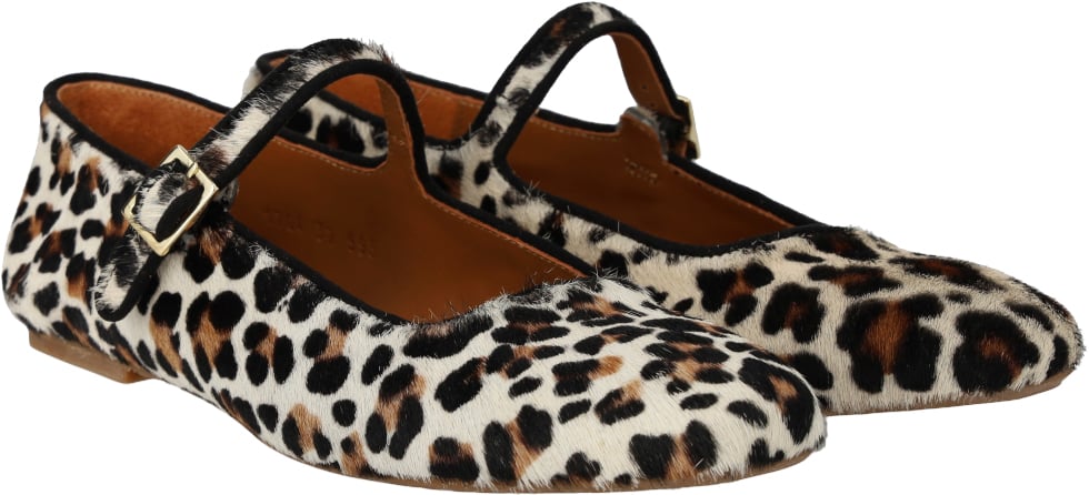 Mary Jane Ballerina Leopardmønstr fra Angulus hos Magasin 5714408832068