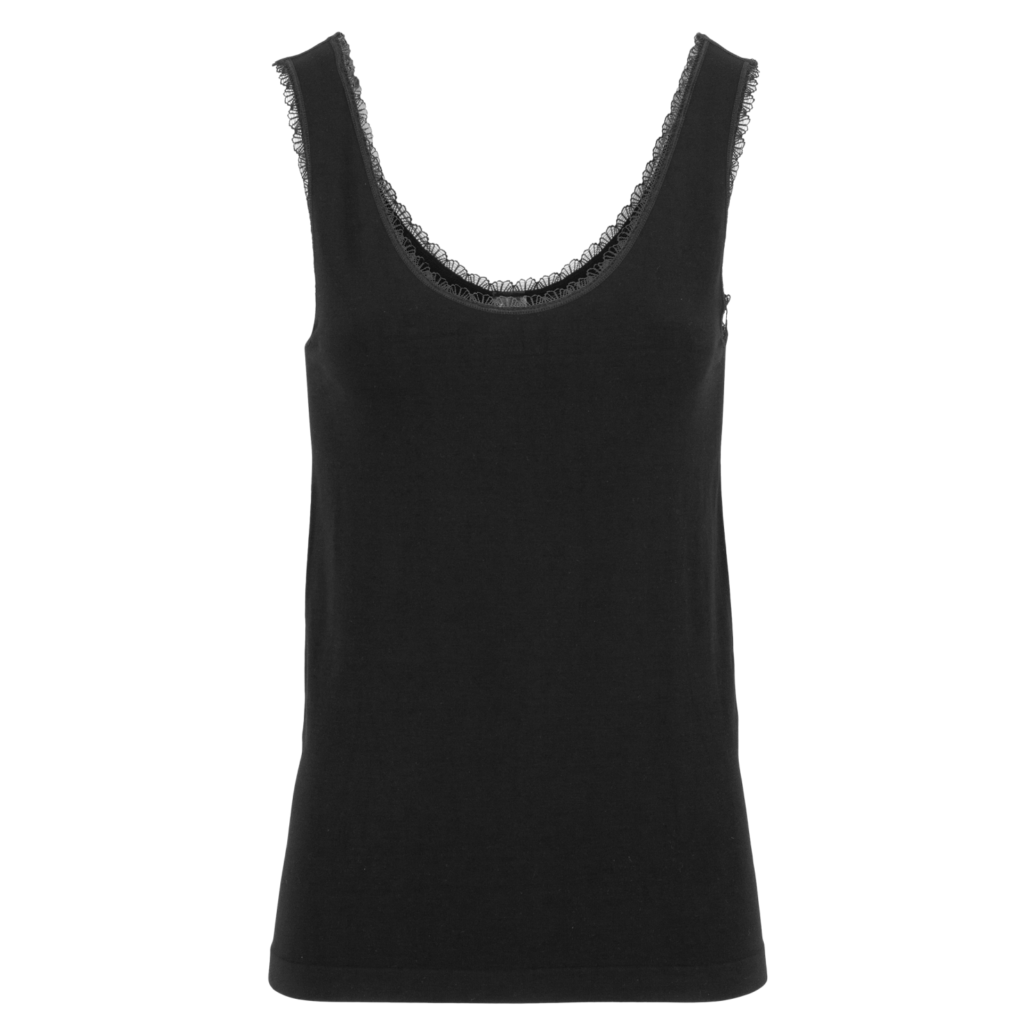 Alison Dame Tanktop Bambus  Black fra Steenholt hos dansk.dk 5712985538519