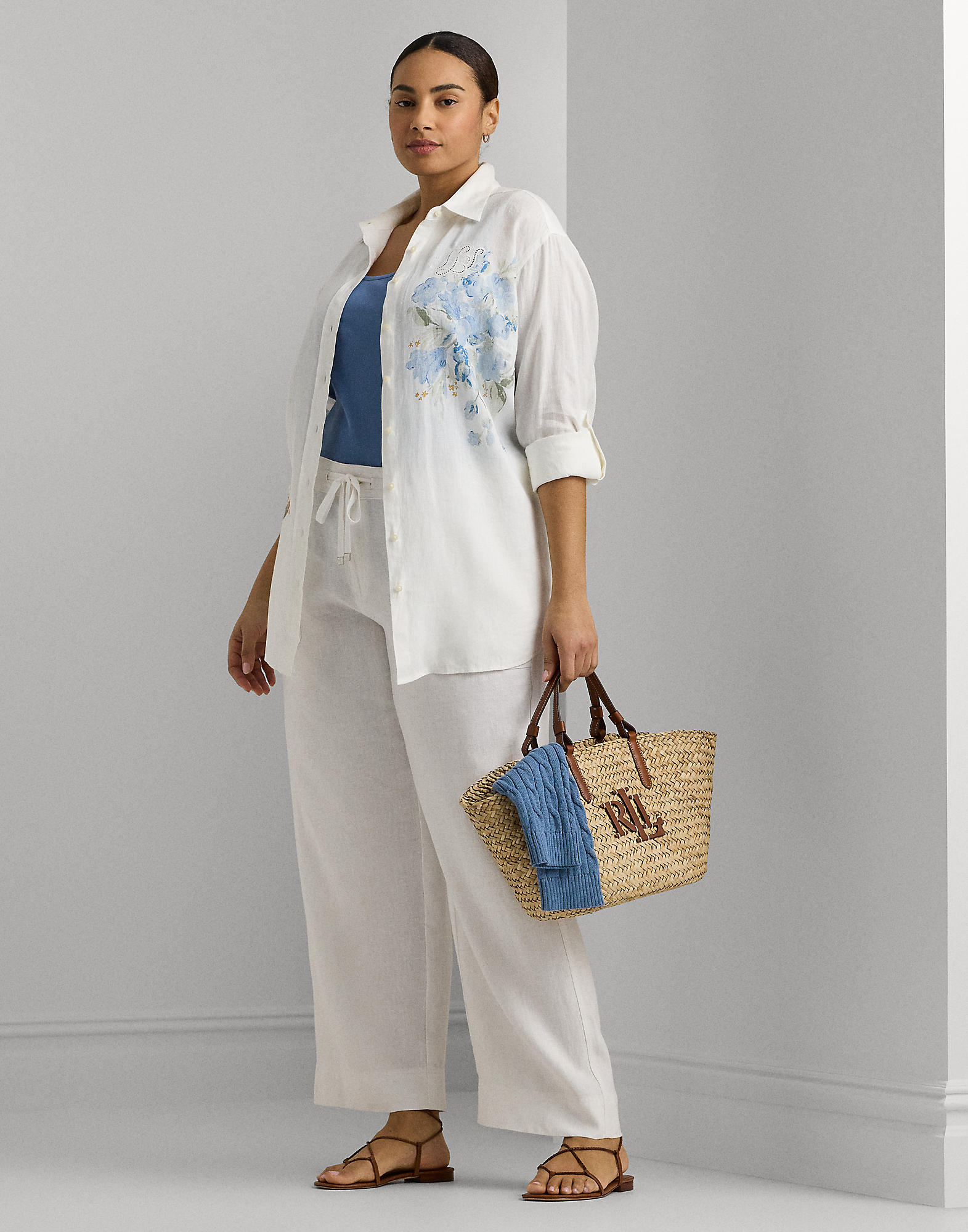 Classic Linenpant fra Lauren Ralph Lauren hos Magasin 3615734898334