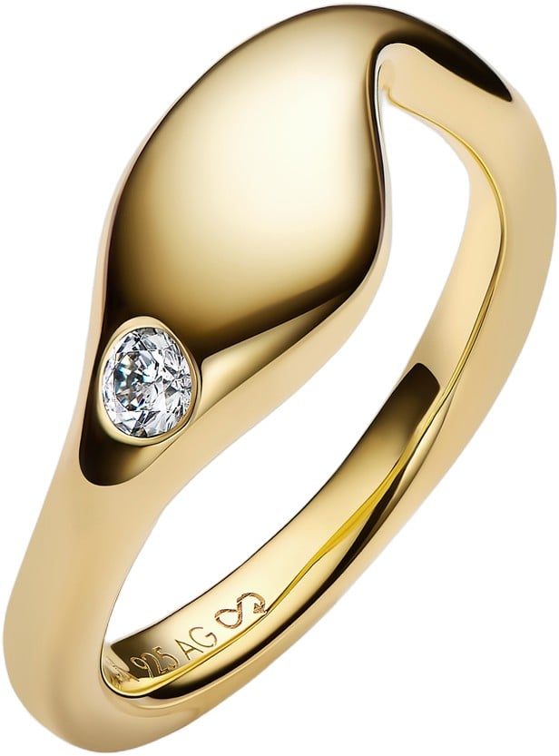 Dolphin Ring Gold fra Maria Black hos Magasin 5712071855223