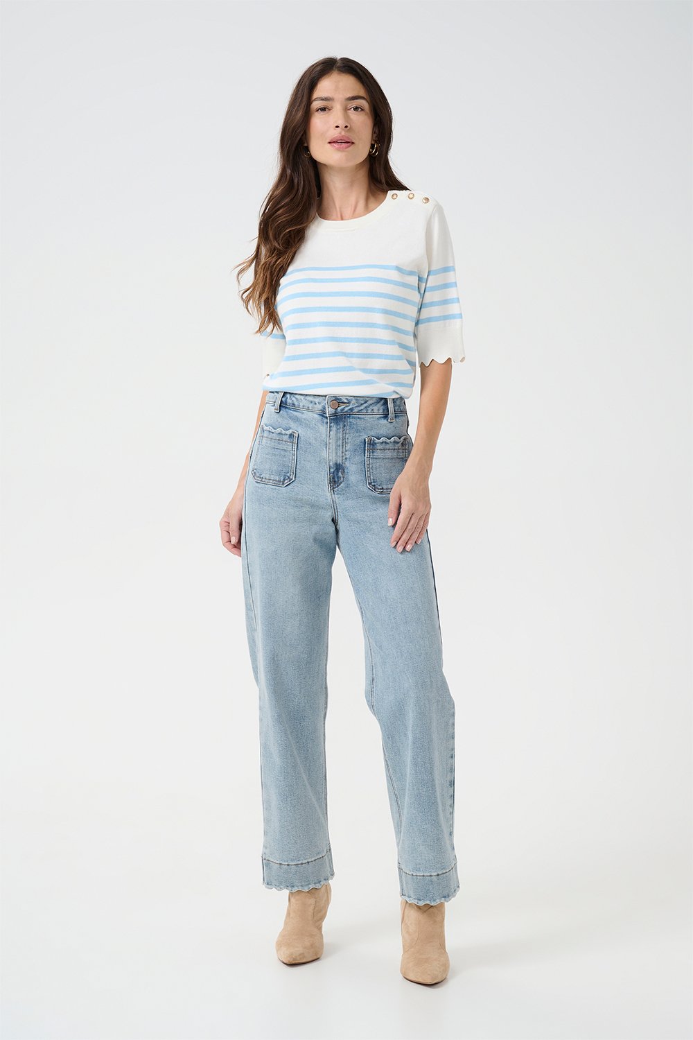 Crgiselle Ankl Jeans Audrey Fit fra Cream hos Magasin 5715576194507