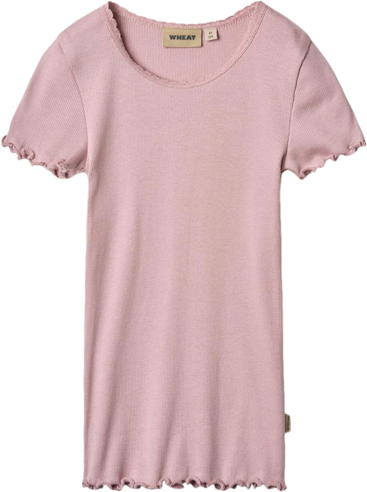 Kortærmet Rib Tshirt Katie fra Wheat hos Magasin 5715596210386
