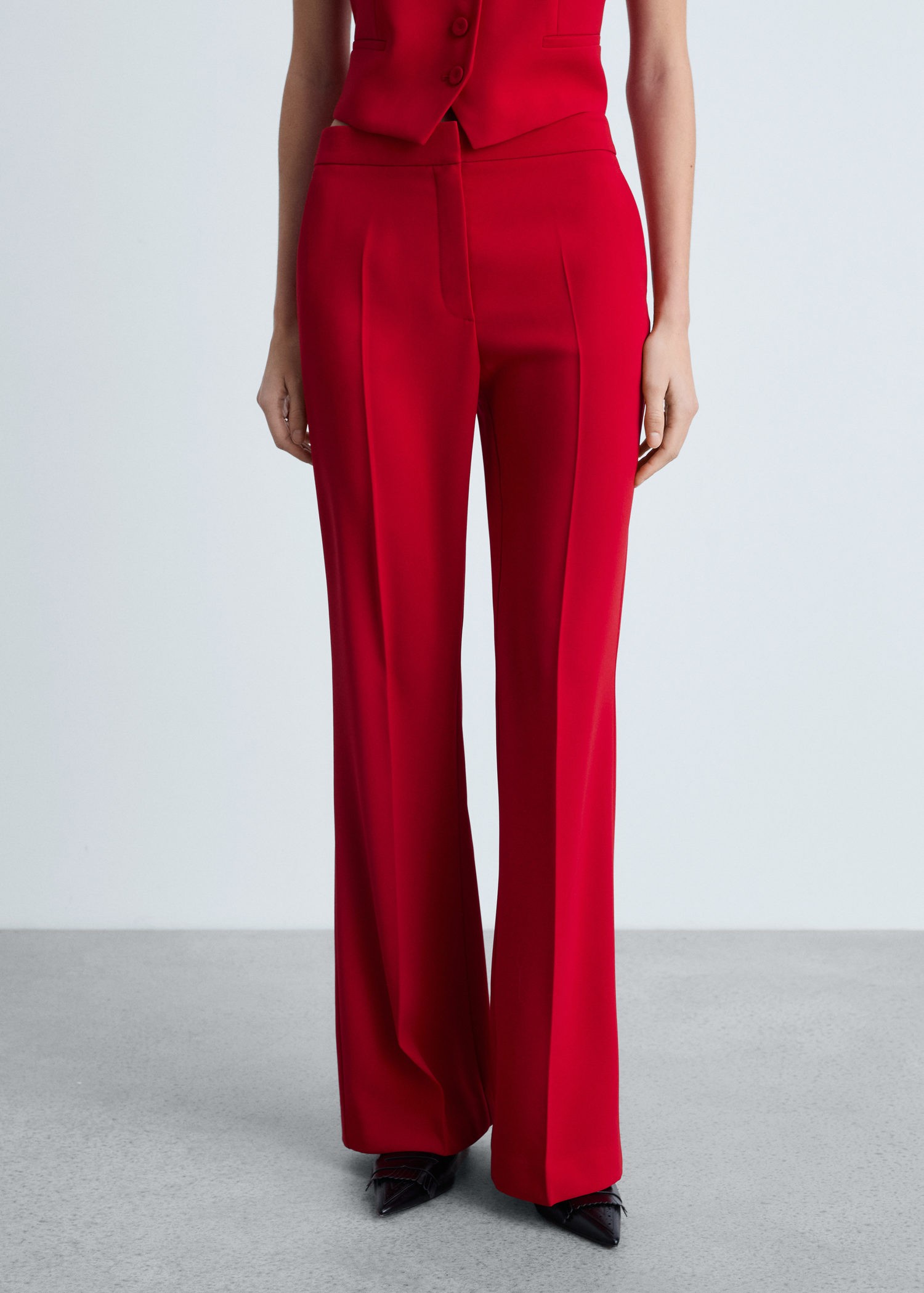 Wideleg Suit Trousers fra Mango hos Magasin 8447274388496