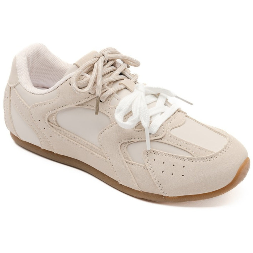 Beatrice Dame Sneakers  Beige fra Shoes hos Klædeskabet.dk 5715406758428