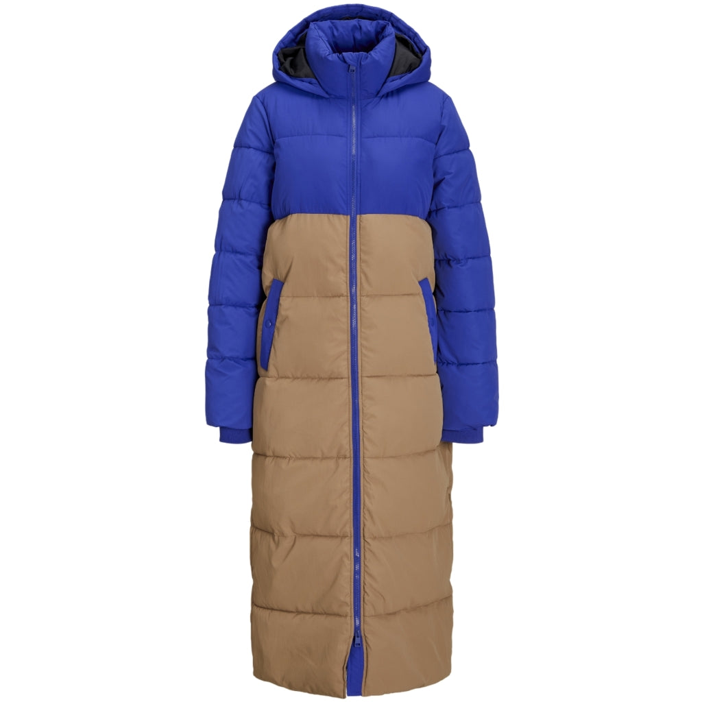 Dame Clara Long Puffer  Tigers Eye fra Lululia hos Klædeskabet.dk 5715406321479