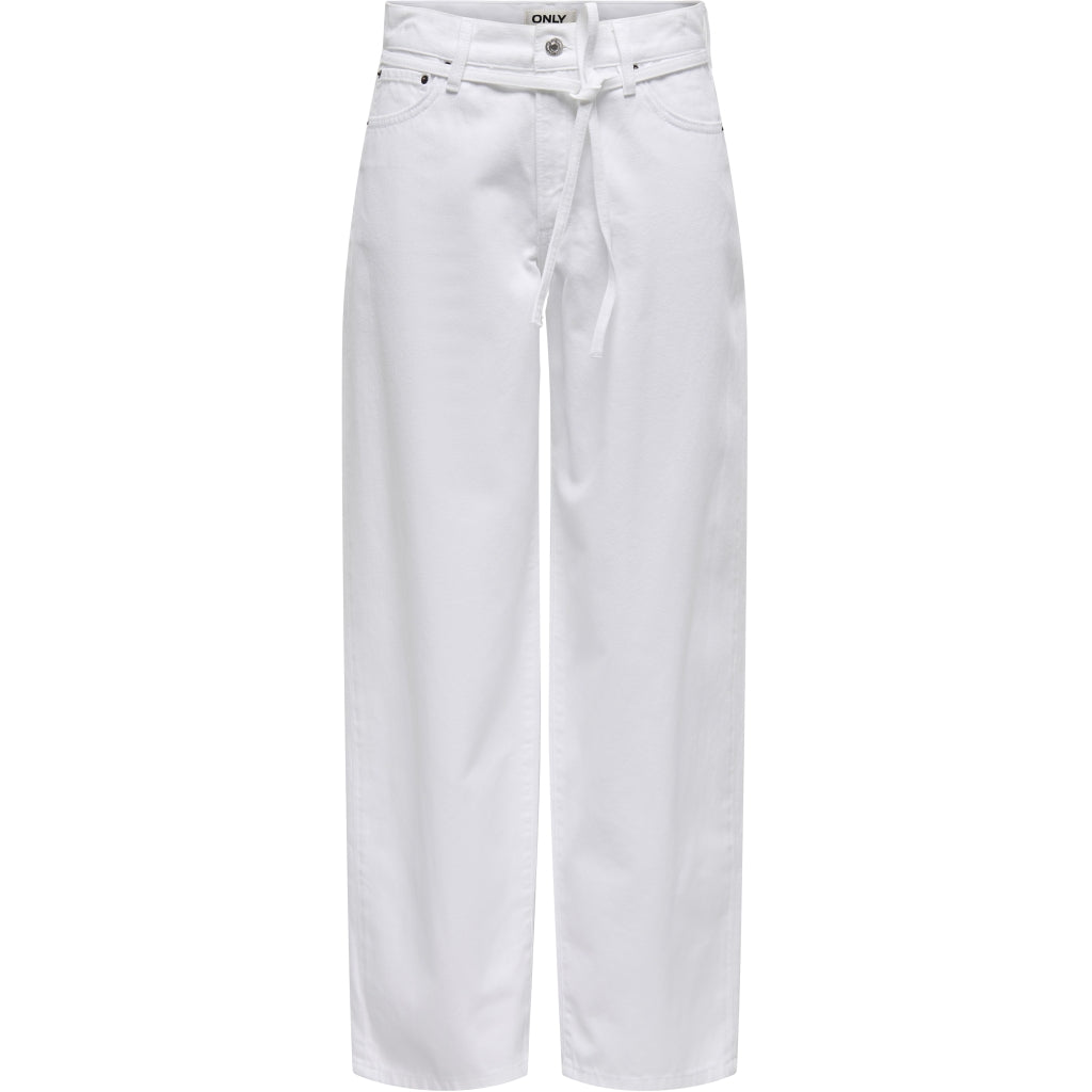 Dame Jeans Onlgianna  White Denim fra Only hos Klædeskabet.dk 5715673567907