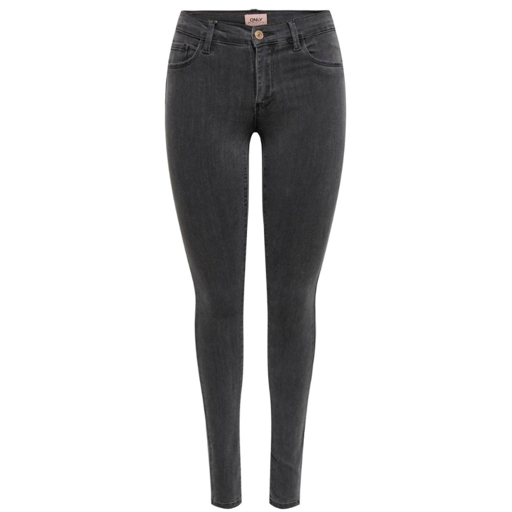 Dame Skinny Jeans Onlrain  Dark Grey Denim fra Only hos Klædeskabet.dk 5715312324717