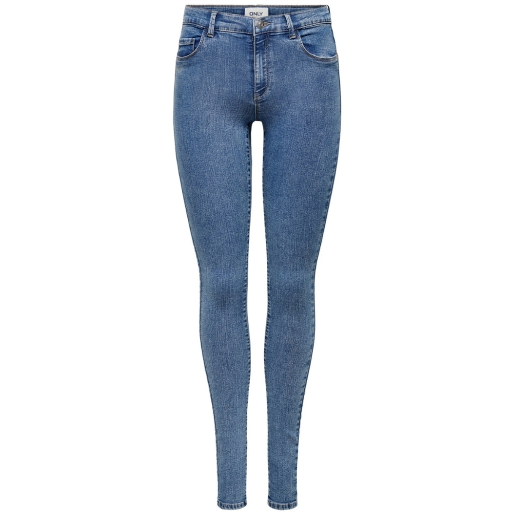 Dame Skinny Jeans Onlrain  Medium Blue Denim fra Only hos Klædeskabet.dk 5715214302332