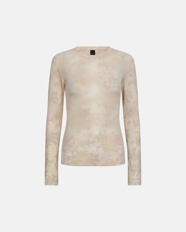 Bluse "blonde" | Polyamid | Sand fra Hype The Detail hos Intimo.dk 5701586235859