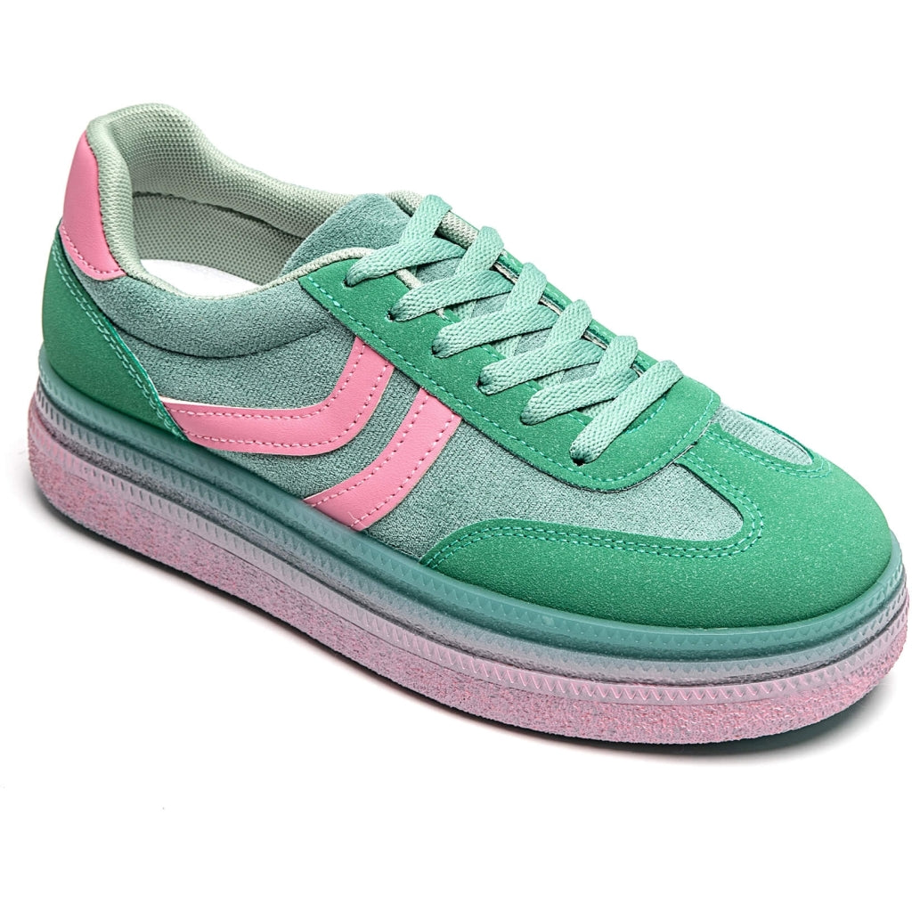 Agnes Dame Sneakers  Green fra Shoes hos Klædeskabet.dk 5715406797526