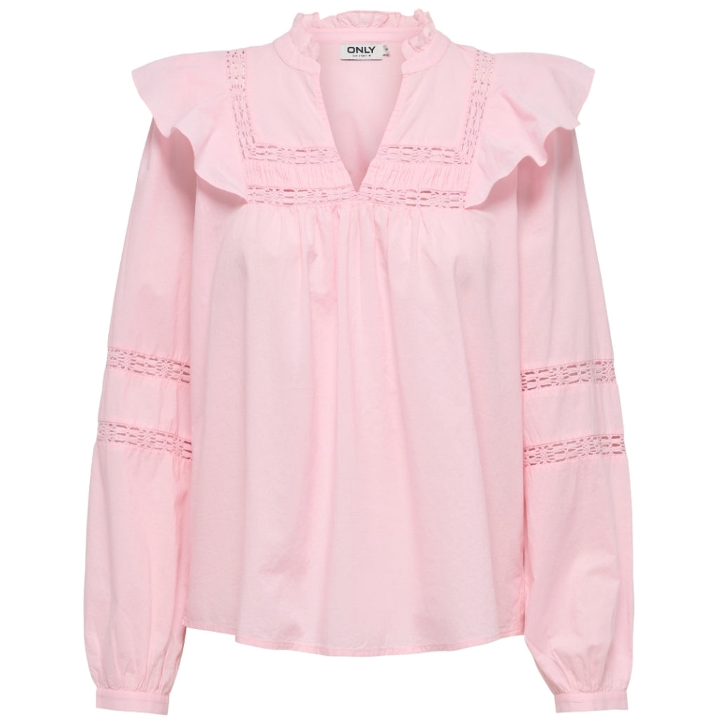 Dame Bluse Onljulia  Pink Lady fra Only hos Klædeskabet.dk 5715670004085